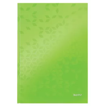 Leitz zápisník WOW A4 linajkovaný s tvrdým obalom 90g/80 listov, vzor, zelená, A4, 80 listov, 80 g/m², linajkovaný papier