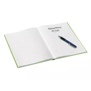 Leitz zápisník WOW A4 linajkovaný s tvrdým obalom 90g/80 listov, vzor, zelená, A4, 80 listov, 80 g/m², linajkovaný papier