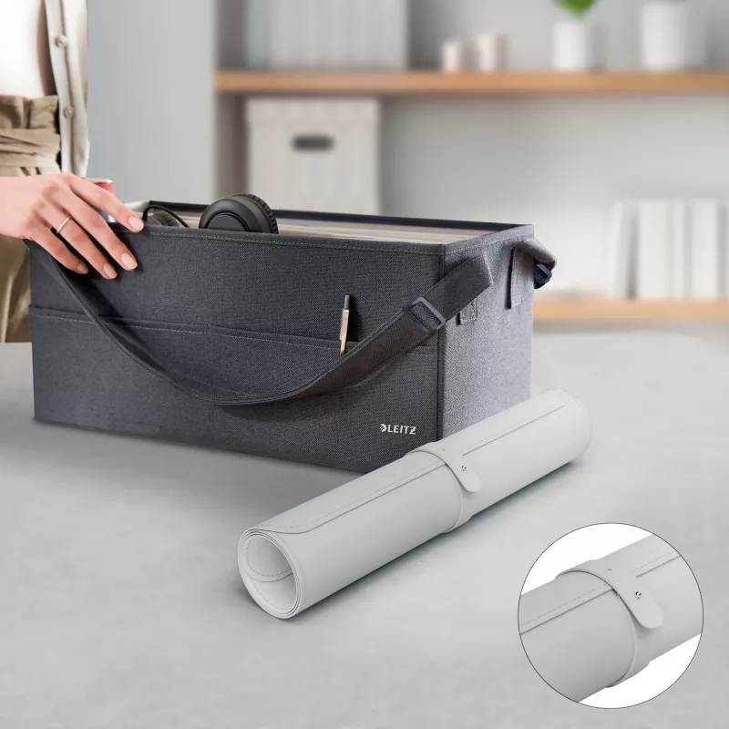 Leitz Large Desk Mat, sivá, polyvinylchlorid (PVC), 400 mm, 800 mm, 2 mm, 350 g