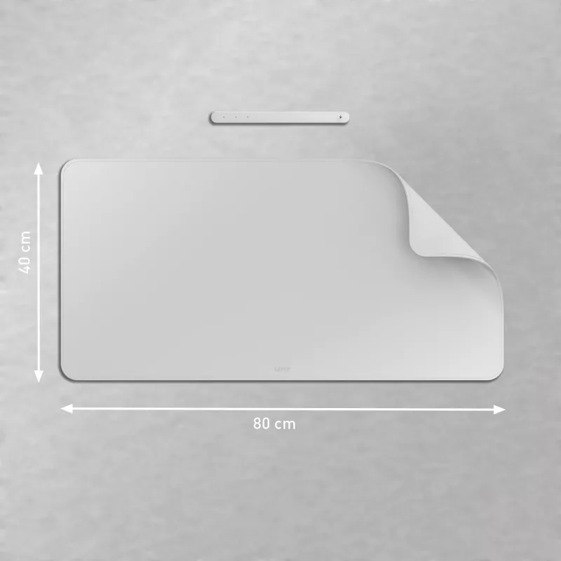 Leitz Large Desk Mat, sivá, polyvinylchlorid (PVC), 400 mm, 800 mm, 2 mm, 350 g