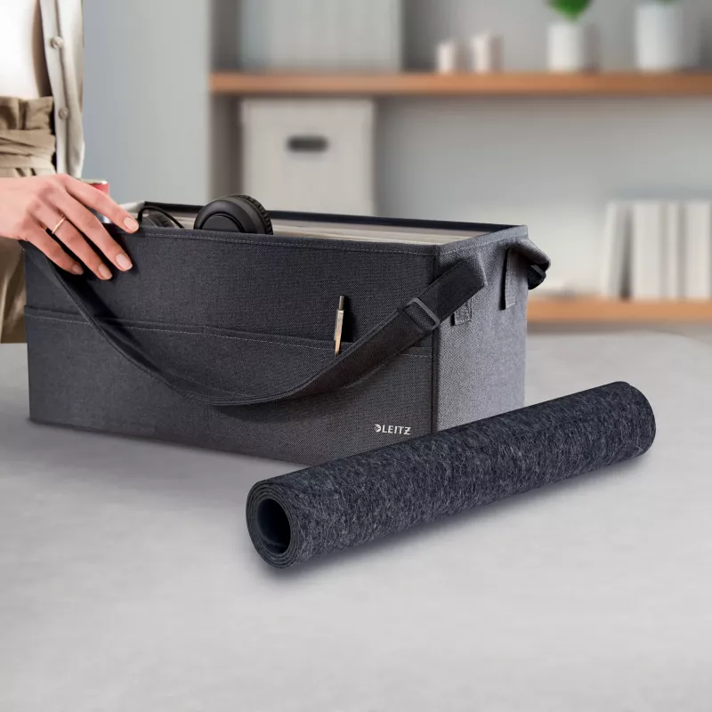 Leitz Large Felt Desk Mat, tmavosivá, plsť, 360 mm, 700 mm, 3 mm, 400 g