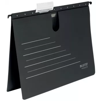 Leitz Alpha® Recycle kartónová závesná mapa, A4, čierna, kartón, 348 mm, 2 mm, 270 mm
