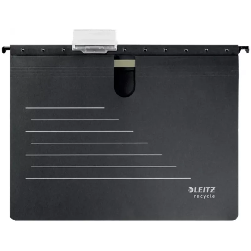 Leitz Alpha® Recycle kartónová závesná mapa, A4, čierna, kartón, 348 mm, 2 mm, 270 mm