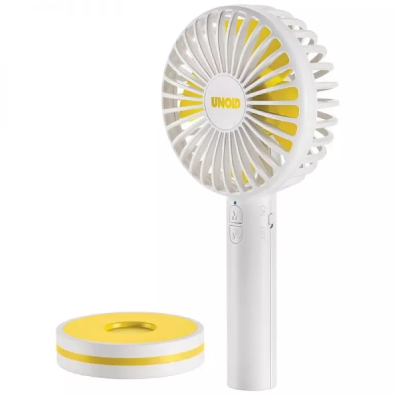 Unold Breezy 86610 ručný ventilátor, biely/žltý