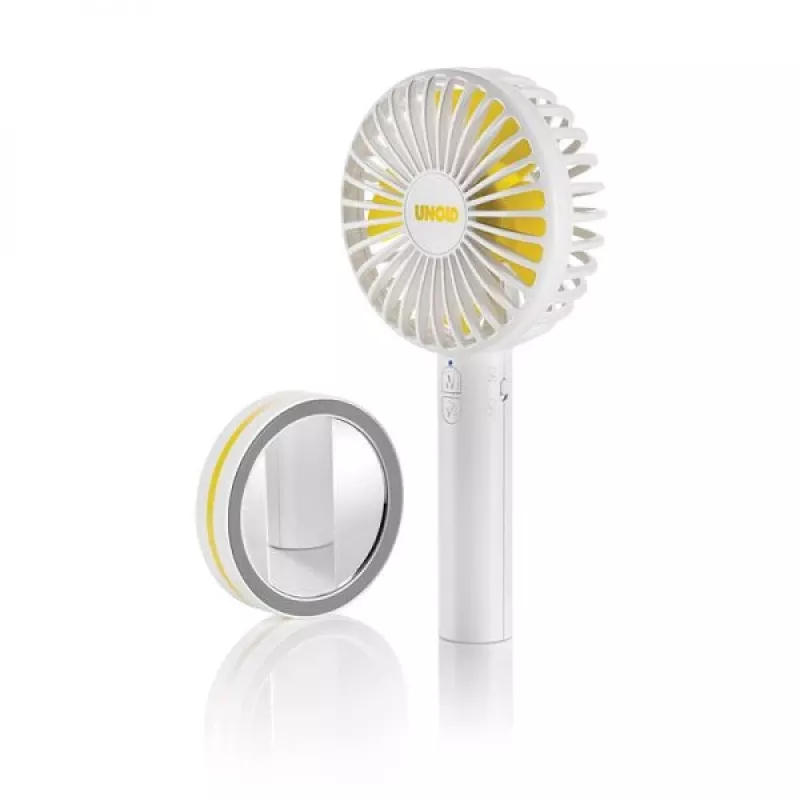 Unold Breezy 86610 ručný ventilátor, biely/žltý