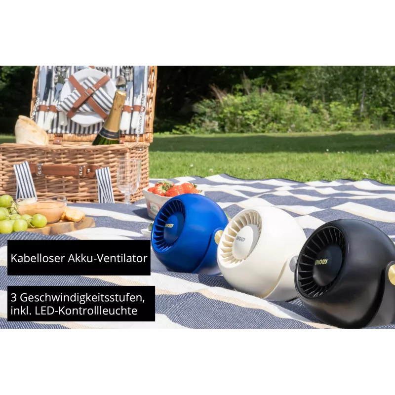 Unold Breezy Bowl 86670 kompaktný osobný ventilátor, krémová