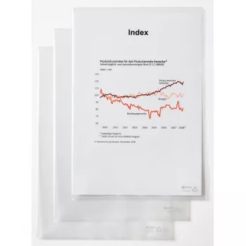 Rexel dokumentová mapa - štandard, A4, PVC, transparentná, 229 mm, 318 mm, 20 mm