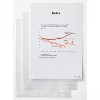 Rexel dokumentová mapa - štandard, A4, PVC, transparentná, 229 mm, 318 mm, 20 mm