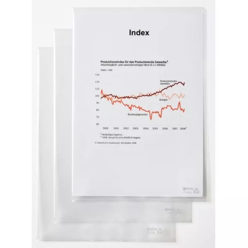 Rexel dokumentová mapa - štandard, A4, PVC, transparentná, 229 mm, 318 mm, 20 mm