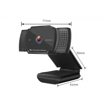 Conceptronic AMDIS 2K Super HD webkamera s automatickým zaostrovaním a mikrofónom