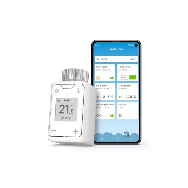 DECT 302 International, biela, tlačidlá, 0 - 50 °C, M30 x 1,5 mm, 40 m, °C