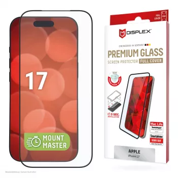 Displex Premium ochranná fólia displeja (plné pokrytie, 10H) pre Apple iPhone 17, plné pokrytie