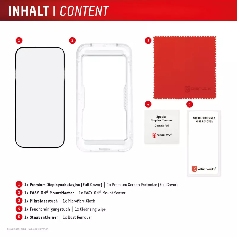Displex Premium ochranná fólia displeja (plné pokrytie, 10H) pre Apple iPhone 17, plné pokrytie