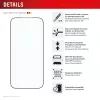 Ochranná fólia displeja e.v.i. Displex Premium pre iPhone 17 Pro Max s Mount Master (odolná proti poškriabaniu a nečistotám, transparentná/čierna)