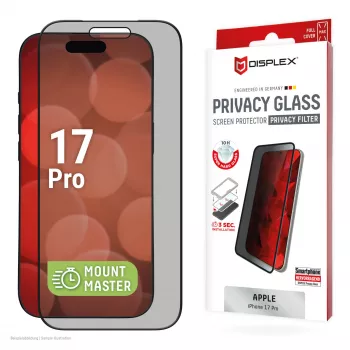 Displex Privacy Screen Protector (10H) pre Apple iPhone 17 Pro, filter proti zvedavým pohľadom