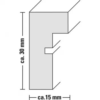 Rám na jednotlivé fotografie Hama Copenhagen dub 30 mm šírka 220 mm výška