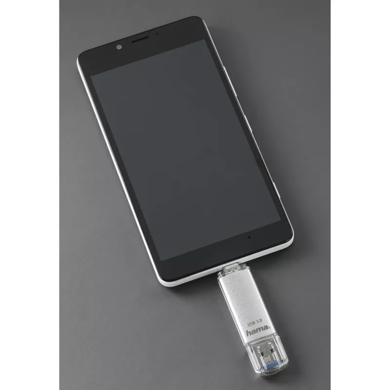 Hama C-Laeta USB pamäťový kľúč 64 GB USB Type-A / USB Type-C 3.2 Gen 1 (3.1 Gen 1) strieborný