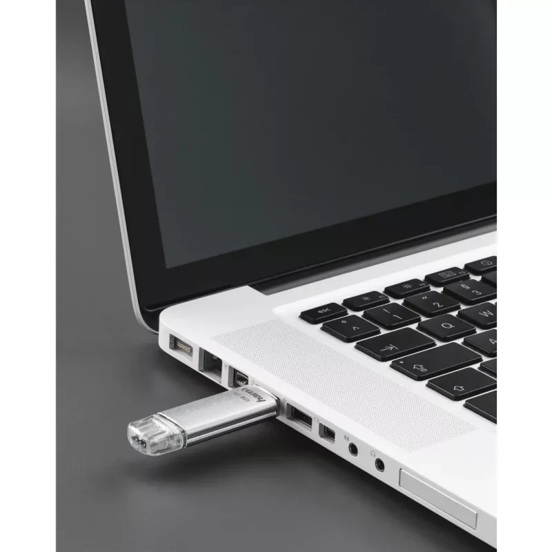 Hama C-Laeta USB pamäťový kľúč 64 GB USB Type-A / USB Type-C 3.2 Gen 1 (3.1 Gen 1) strieborný