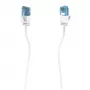 Hama Flexi-tenký sieťový kábel biely 0,75 m Cat6a U/UTP (UTP)