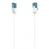 Hama Flexi-tenký sieťový kábel biely 0,75 m Cat6a U/UTP (UTP)