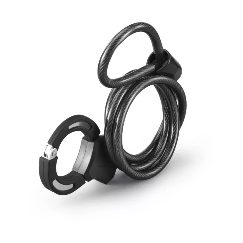 Hama 00178159 bicyklový zámok čierny 1200 mm káblový zámok