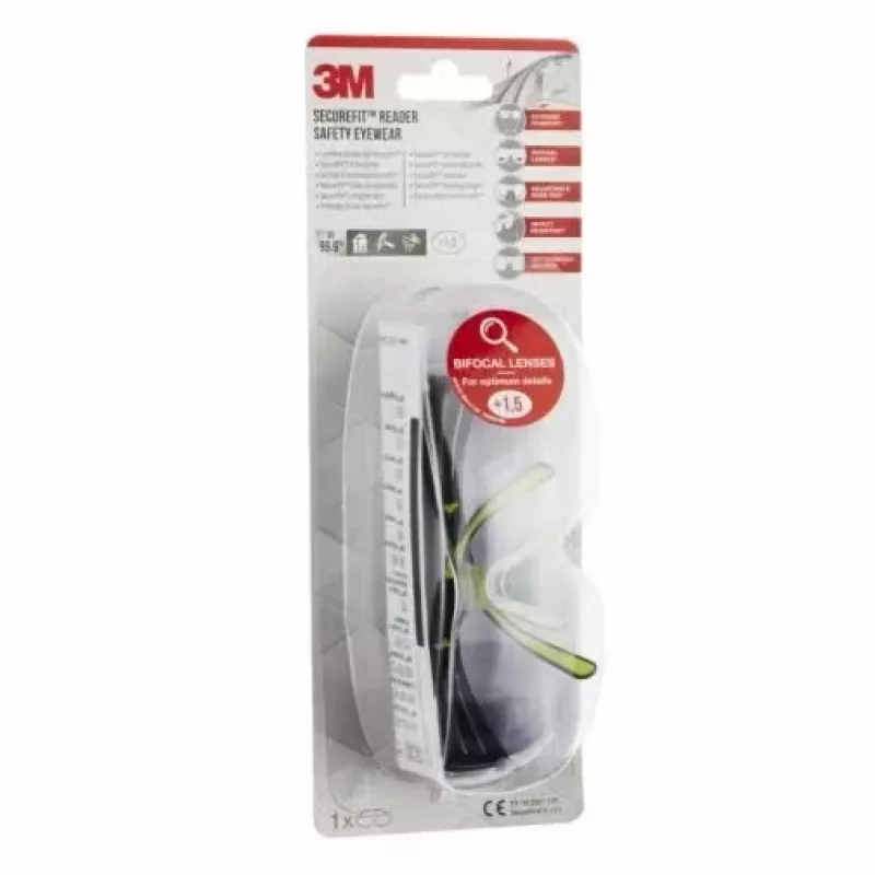 3M SF415C1 ochranné okuliare polykarbonát (PC) čierna, žltá