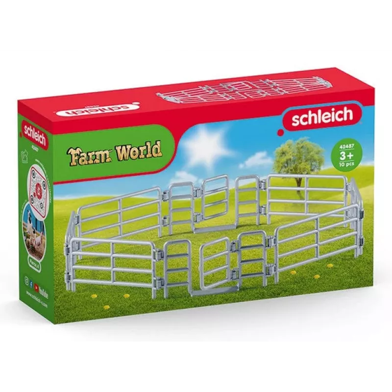 schleich ohrada, plot k figúrke, 3 roky, strieborná