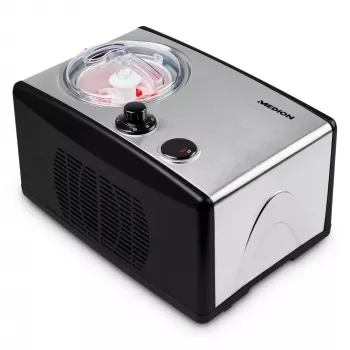 MEDION MD 18387 kompresorový stroj na zmrzlinu 1,5 L 150 W čierna, strieborná
