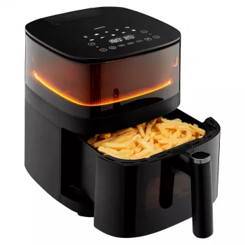 MEDION LIFE X10 XL Single 5 L 1500 W teplovzdušná fritéza čierna