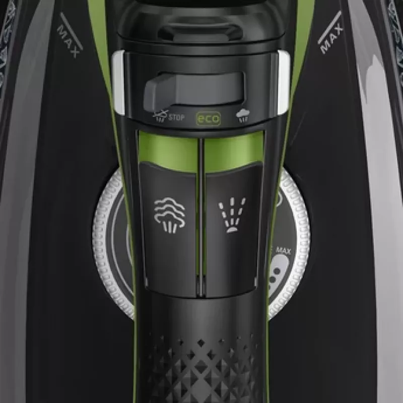 Rowenta DW6330 Eco Intelligence žehlička suchá a parná Microsteam 400 HD žehliaca doska 2500 W čierna, zelená