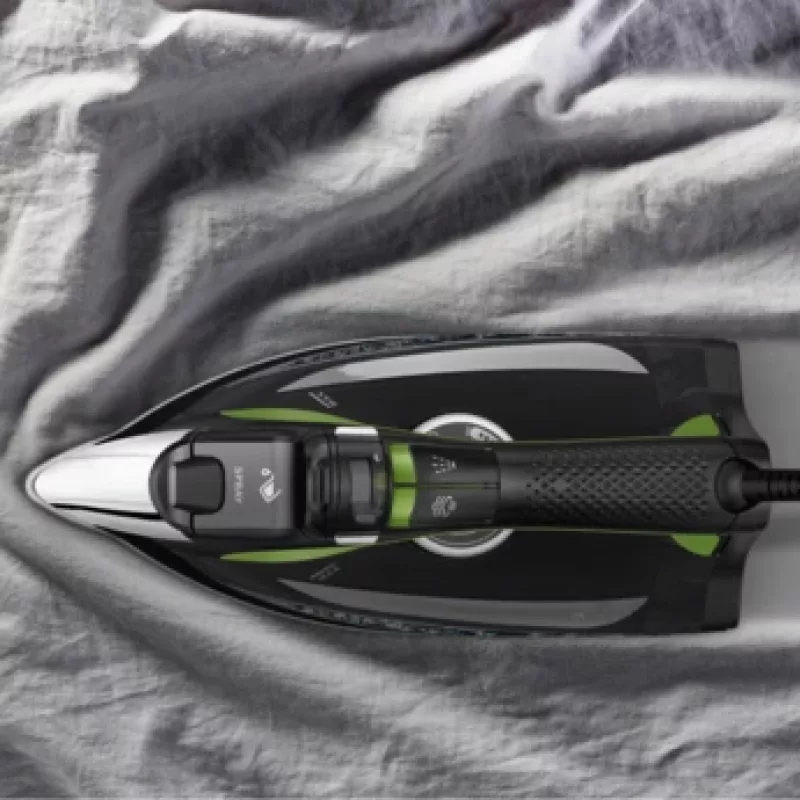 Rowenta DW6330 Eco Intelligence žehlička suchá a parná Microsteam 400 HD žehliaca doska 2500 W čierna, zelená