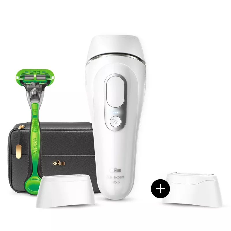 Braun Silk-expert Pro Silk·expert Pro 5 PL5145 intenzívne pulzné svetlo (IPL) strieborná, biela