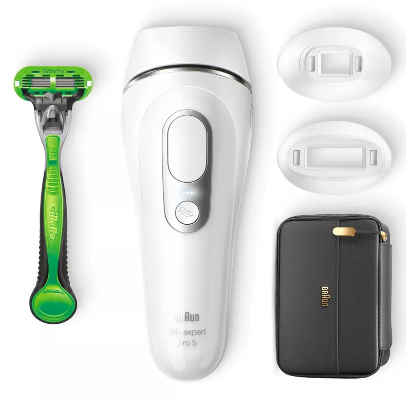 Braun Silk-expert Pro Silk·expert Pro 5 PL5145 intenzívne pulzné svetlo (IPL) strieborná, biela