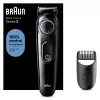 Braun BeardTrimmer 3 Beard Trm 3 BT3400, umývateľný, batéria, čierna