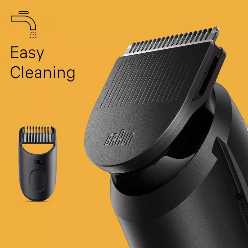 Braun BeardTrimmer 3 Beard Trm 3 BT3400, umývateľný, batéria, čierna