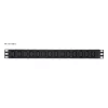 ATEN Basic Metered 1U PDU s prepäťovou ochranou, Basic, Metered, 1U, čierna, LCD, 18 AC výstupov, C13 konektor samica