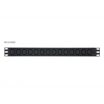 ATEN Basic Metered 1U PDU s prepäťovou ochranou, Basic, Metered, 1U, čierna, LCD, 18 AC výstupov, C13 konektor samica