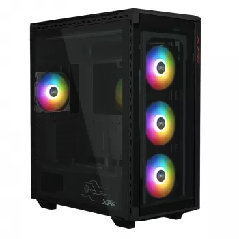 XPG BATTLECRUISER II ST Mid-Tower čierna, Midi Tower, PC, čierna, ATX, EATX, micro ATX, Mini-ITX, nehrdzavejúca oceľ, Gaming