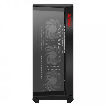 XPG BATTLECRUISER II ST Mid-Tower čierna, Midi Tower, PC, čierna, ATX, EATX, micro ATX, Mini-ITX, nehrdzavejúca oceľ, Gaming