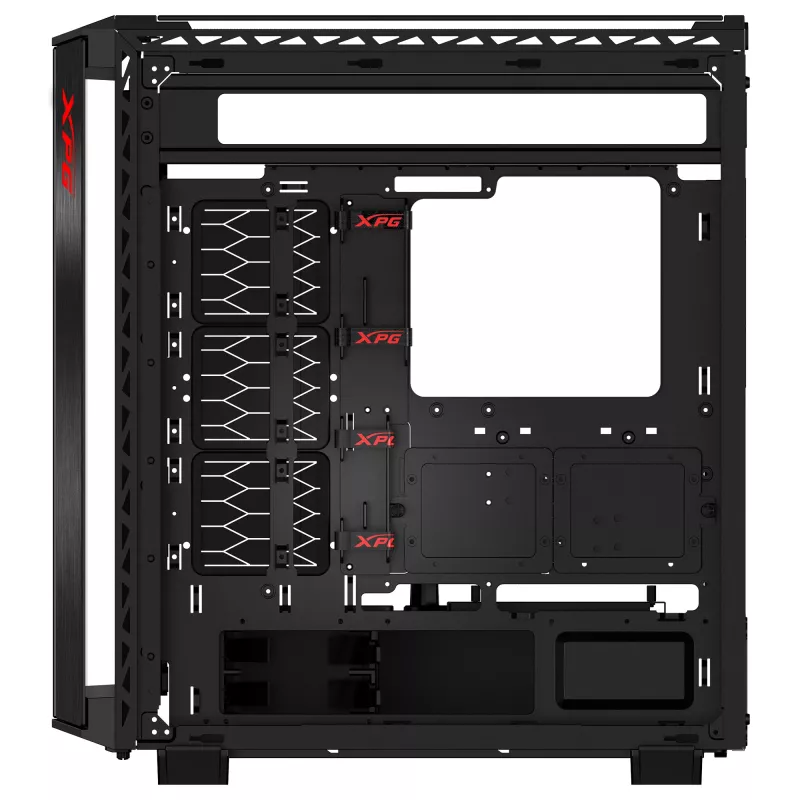 XPG BATTLECRUISER II ST Mid-Tower čierna, Midi Tower, PC, čierna, ATX, EATX, micro ATX, Mini-ITX, nehrdzavejúca oceľ, Gaming