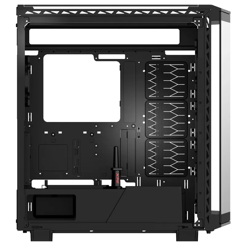 XPG BATTLECRUISER II ST Mid-Tower čierna, Midi Tower, PC, čierna, ATX, EATX, micro ATX, Mini-ITX, nehrdzavejúca oceľ, Gaming