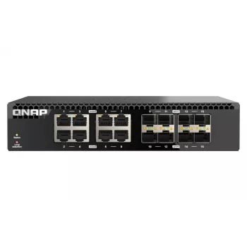 QNAP QSW-3216R-8S8T sieťový switch Unmanaged L2 10G Ethernet (100/1000/10000) čierny