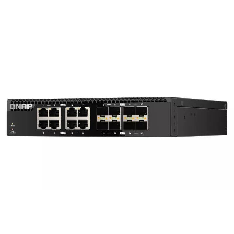 QNAP QSW-3216R-8S8T sieťový switch Unmanaged L2 10G Ethernet (100/1000/10000) čierny