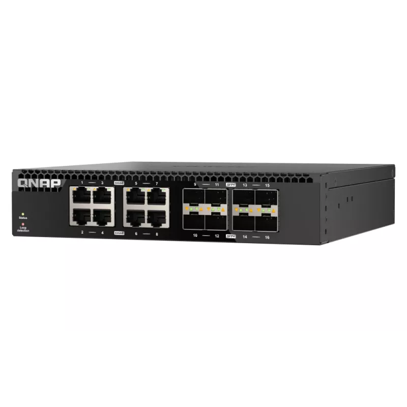 QNAP QSW-3216R-8S8T sieťový switch Unmanaged L2 10G Ethernet (100/1000/10000) čierny