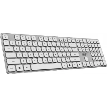 MSI FORGE K210 W COMBO WHITE US klávesnica myš v balení Home/Office USB QWERTY US English
