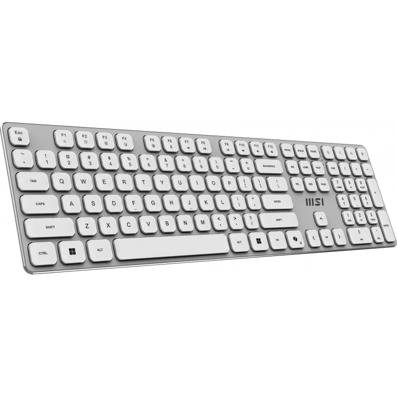 MSI FORGE K210 W COMBO WHITE US klávesnica myš v balení Home/Office USB QWERTY US English