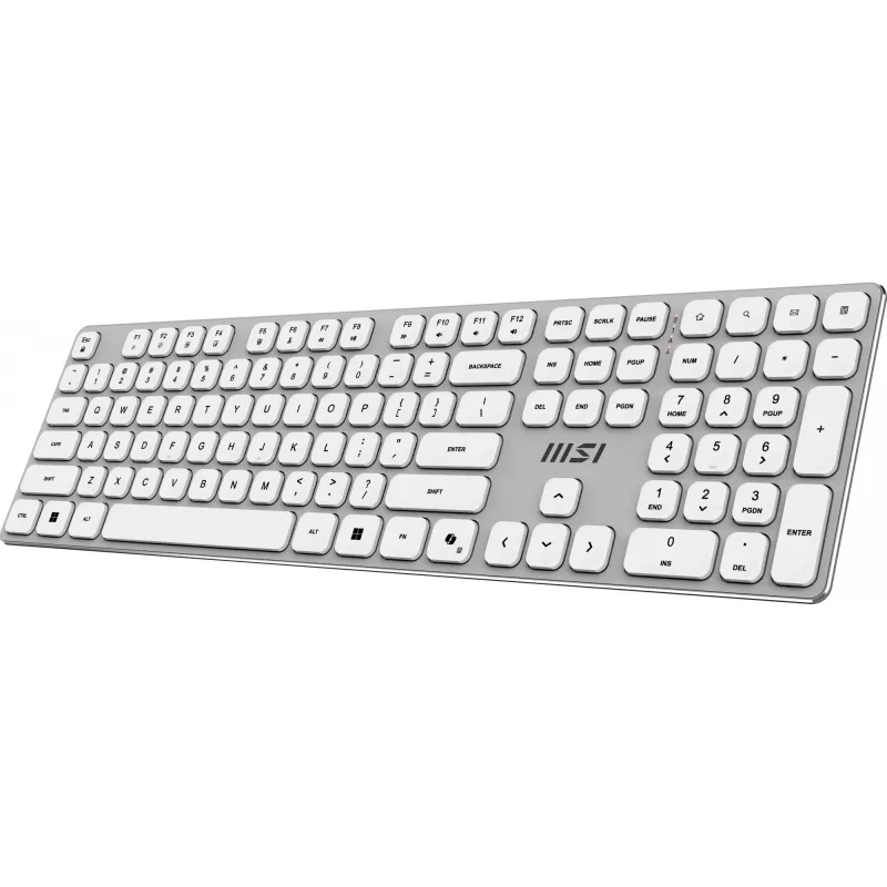 MSI FORGE K210 W COMBO WHITE US klávesnica myš v balení Home/Office USB QWERTY US English