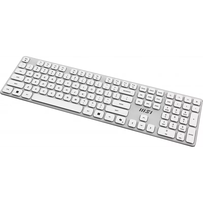 MSI FORGE K210 W COMBO WHITE US klávesnica myš v balení Home/Office USB QWERTY US English
