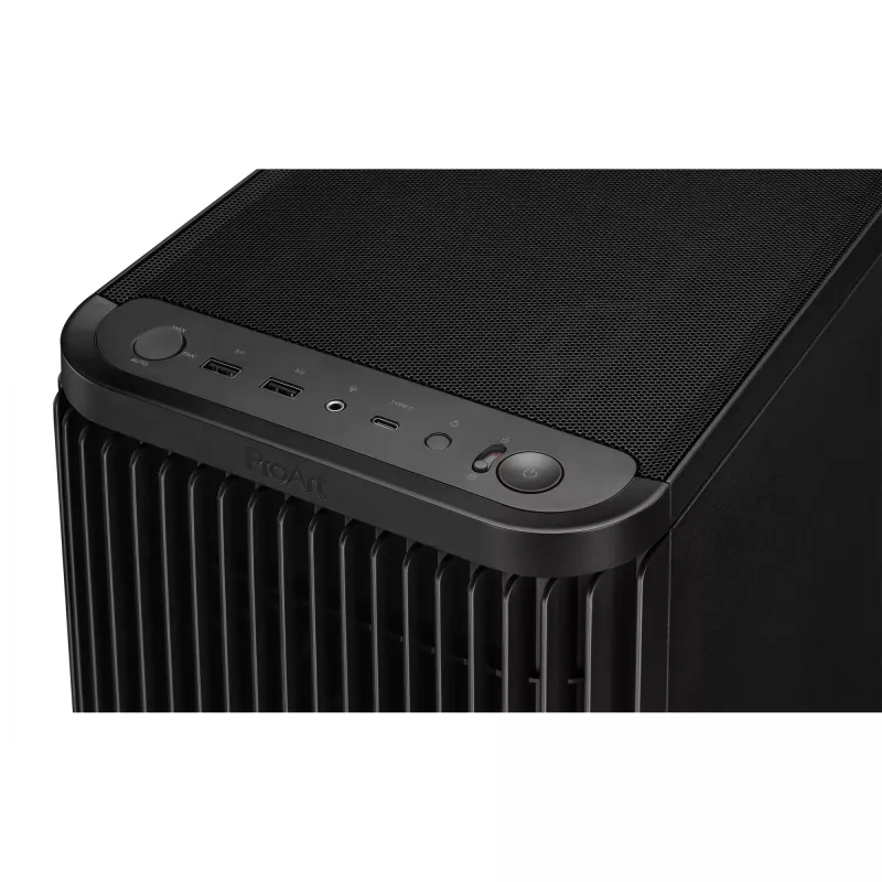 PC skriňa ASUS ProArt PA401 Mesh Panel čierna, ATX, 2x160mm vpredu, 1x120mm vzadu, 2x3,5 inch + 2x2,5 inch, USB 3.2 Gen1