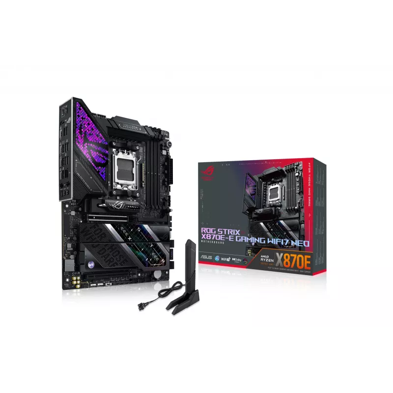 Základná doska ASUS ROG STRIX X870E-E GAMING WIFI7 NEO — AM5, X870E čipset, podpora PCIe, Wi‑Fi 7